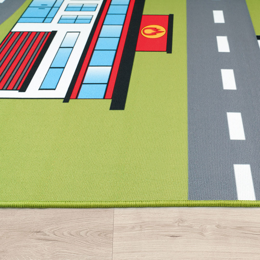 Teppich Für Kinderzimmer, Spielteppich Autos, Straßen-Motiv